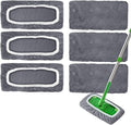 6 Pack Reusable Microfiber Mop Pads Compatible by GreatHomeCleaningHelper
