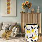 Lemons Laundry Hamper Boho Tropical Fruit Colorful Laundry Basket - Image 7