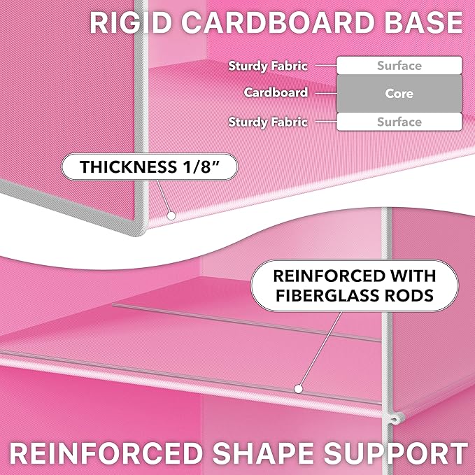 Simple Houseware 3-Shelf Hanging Closet Organizer, Fabric Storage Shelves - Image 4
