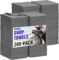 HOMERHYME Microfiber Cleaning Cloth, 200 Pack Grey Cleaning Rags Microfiber by HOMERHYME