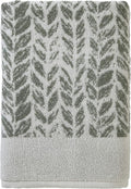 SKL Home Distressed Leaves 100% Turkish Cotton Premium Bath Towel, 600 GSM by SKLHomebySaturdayKnightLtd
