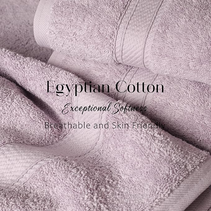 SUPERIOR Egyptian Cotton Pile 6 Piece Towel Set, Includes 2 Bath, 2 Hand - Image 5