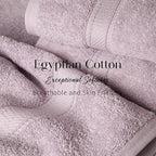 SUPERIOR Egyptian Cotton Pile Bath Towel Set of 2, Ultra Soft Luxury Towels - Image 5
