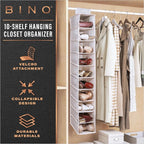 BINO 10-Shelf Shoe Closet Organizer - Image 3