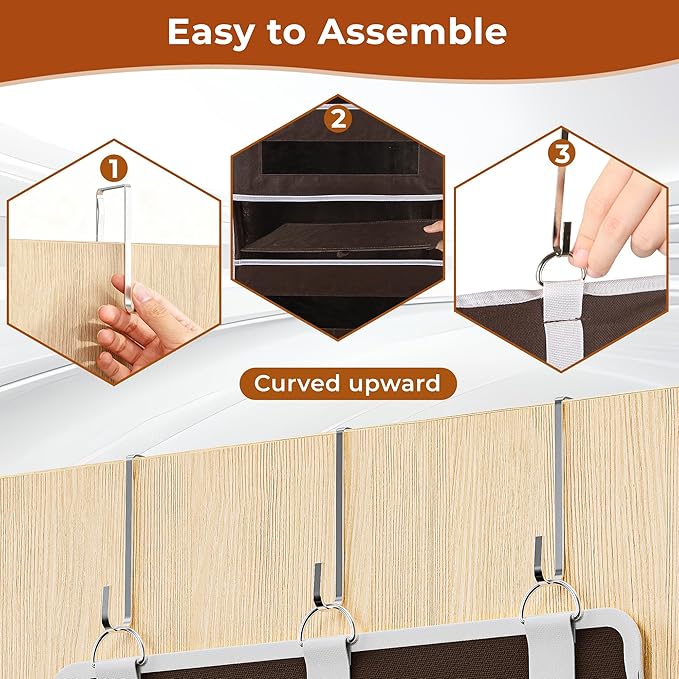 2 Packs 5-Tier Over the Door Storage Organizer - Image 6