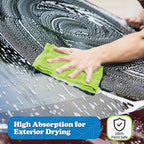 FIXSMITH Microfiber Cleaning Cloth, Shop Towels Bulk, 24 Pack Green Microfiber - Image 5