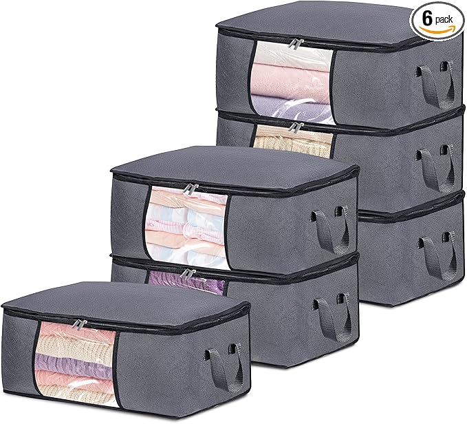 6 Pack Clothes Storage Bags by BiCINE