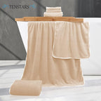 TENSTARS Luxury Silk Hemming Towel Set - Image 2