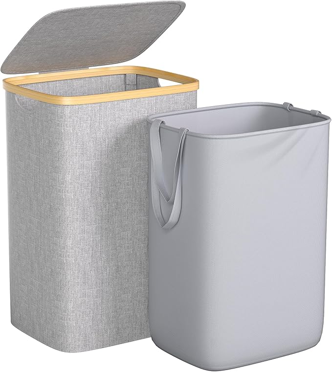Large Laundry Hamper, 75L Waterproof Laundry Basket by Foluck