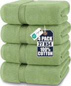Utopia Towels 4 Pack Premium Bath Towels Set, 27 by 54 Inches, 100% Ring Spun by UTOPIATOWELS