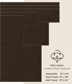 American Soft Linen Premium 3 Piece Towel Set, 1 Bath Towel 1 Hand Towel 1 - Image 4
