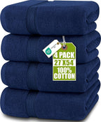 Utopia Towels 4 Pack Premium Bath Towels Set, 27 by 54 Inches, 100% Ring Spun by UTOPIATOWELS