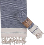 Evelynen Turkish Hand Towels for Bathroom & Kitchen Towels Decorative Set of 2 by EvelynenHome