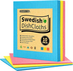 HOMERHYME Swedish Dishcloths for Kitchen 10 Pack, Absorbent Dish Towels for by HOMERHYME