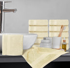 White Classic Luxury Cotton Washcloths 13x13 Inch - Image 6