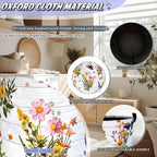 Hawaii Flowers Laundry Basket Foldable Oxford Cloth Colorful Floral Laundry - Image 6