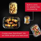 Rubbermaid Brilliance Glass Storage 4.7-Cup Food Containers - Image 2