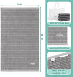 SALAS Kitchen Dish Towels, Bulk Cotton Kitchen Hand Towels, 390 GMS Plaid Dish - Image 2