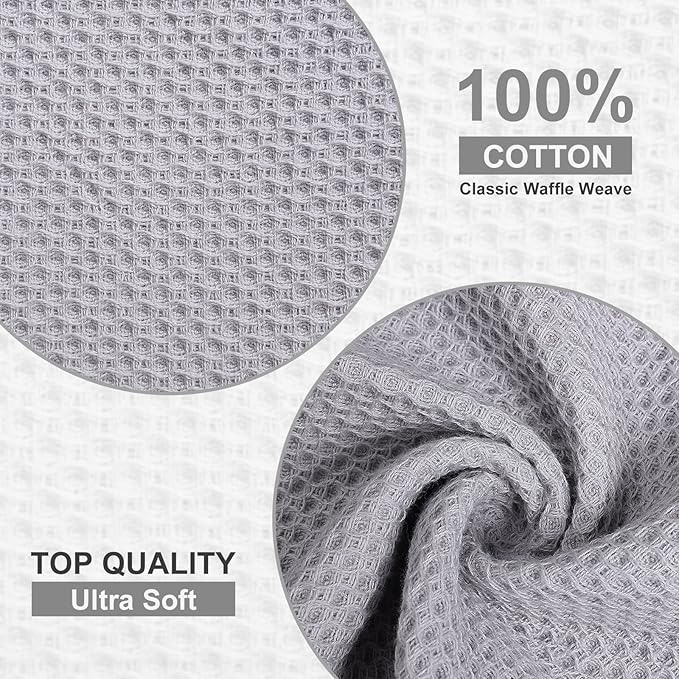 Homaxy 100% Cotton Dish Cloths, 12 Pack - Image 2