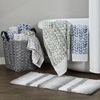 SKL Home Distressed Leaves 100% Turkish Cotton Premium Bath Towel, 600 GSM - Image 10