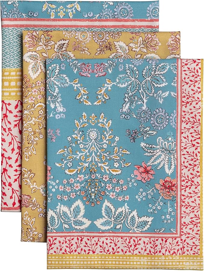 Maison d' Hermine Kitchen Towels Set of 3 100% Cotton 27.50" x 20" Reusable by MaisondHermine