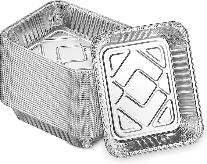 MontoPack Aluminum Foil Pans Half Size Roasting Chafing Pan | Bulk 30 Pack of by MontoPack