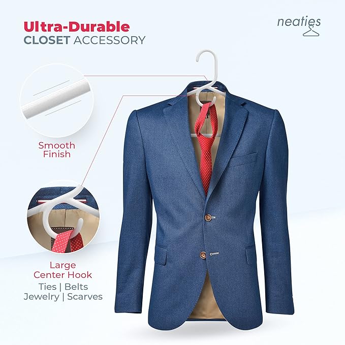 Neaties Super Heavy Duty Clothes Hangers 50+ Pack – Made in The USA - 10lb - Image 3