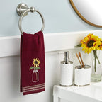 SKL Home by Saturday Knight Ltd. Sunflower In Jar 2 Pc Hand Towel Set - Image 4