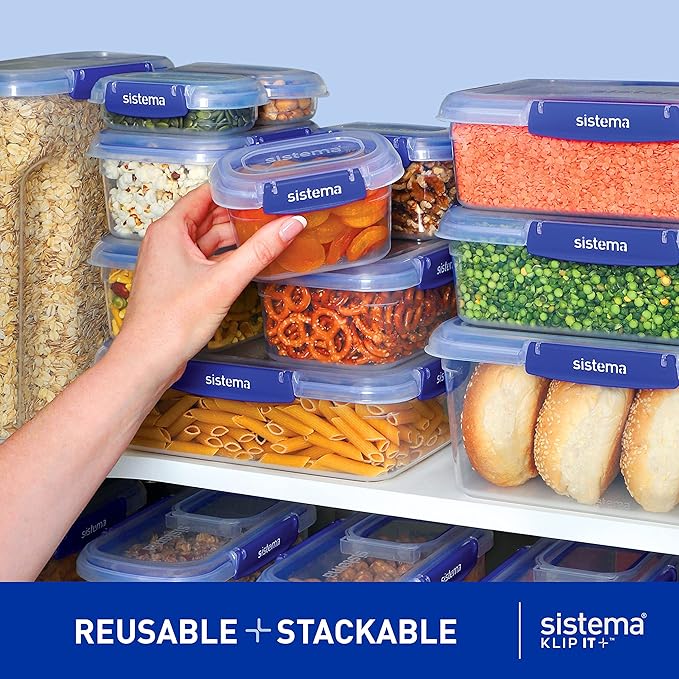 Sistema KLIP IT PLUS Food Storage Containers | 7.5 L Rectangle | Stackable & - Image 3