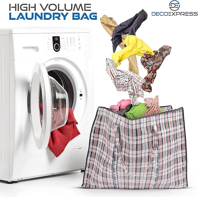 Deco Express Moving Bags with Zipper, Clothes Storage, Moving Supplies - Image 4
