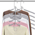 Clothes Hangers Space Saving Shirt Organizer, Non Slip Multi Shirt Hangers by Lomrsiul
