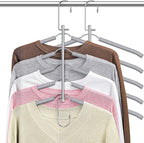 Clothes Hangers Space Saving Shirt Organizer, Non Slip Multi Shirt Hangers by Lomrsiul