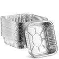 MontoPack 8” Disposable Aluminum Foil Square Baking Pans | 8 x 8 Cake Pan Tin by MontoPack