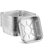 MontoPack 8” Disposable Aluminum Foil Square Baking Pans | 8 x 8 Cake Pan Tin by MontoPack