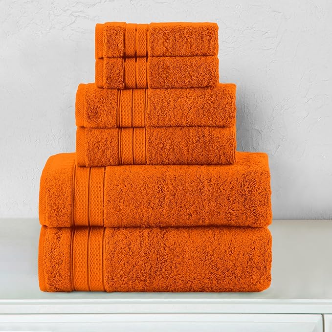 Elegant Comfort Luxury 6-Piece Towel Set, Premium Soft 100% Turkish Cotton - Image 2