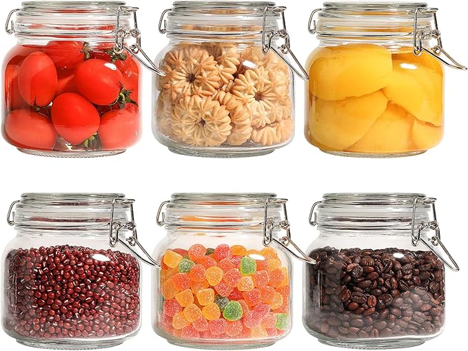 ComSaf 27oz Airtight Glass Canisters by ComSaf