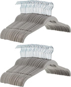 Amazon Basics Non-Slip Shirt Clothes Hangers Velvet, Space-Saving Slim by AmazonBasics