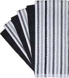 Premium Kitchen Towels | Large Cotton Kitchen Hand Towels | Popcorn Striped - Image 2