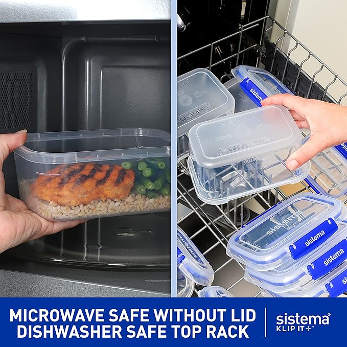 Sistema KLIP IT PLUS Food Storage Containers | 7.5 L Rectangle | Stackable & - Image 5