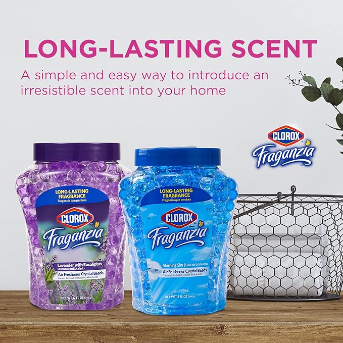 Clorox Fraganzia Crystal Beads Air Freshener, Long Lasting Room Deodorizer and - Image 4