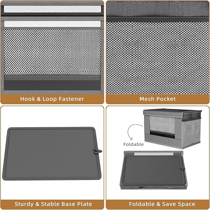 Trash Bag Holder Dispenser 2 Pack, Oxford Cloth Garbage Bag Storage Organizer - Image 6