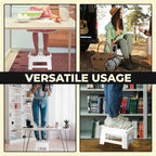 Utopia Home Folding Step Stool with Handle – 9 Inch Anti Slip Collapsible Stool – Holds Up to 300 lbs – Sturdy Plastic Step Stool Foldable for Kitchen, Bathroom and Home Use (2-Pack, White) - Image 6