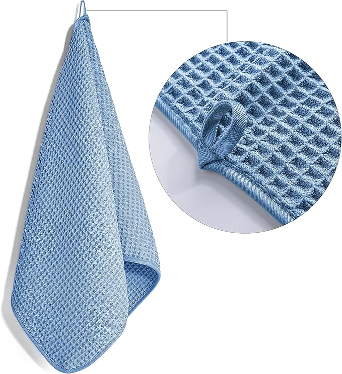 POLYTE 430 GSM Microfiber Lint Free Hand Towel, 16 x 30 in, 4 Pack - Image 3