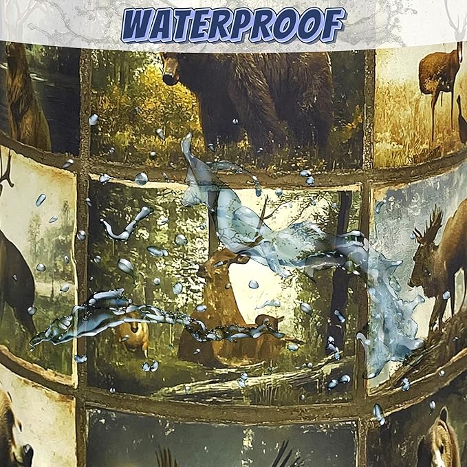 Vintage Forest Animals Laundry Basket Oxford Cloth Deer Funny Bear Laundry - Image 4