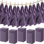 Newwiee 100 Pcs Washcloths Bulk Quick Drying Bathroom Wash Clothes 12 x 12 Inch by Newwiee