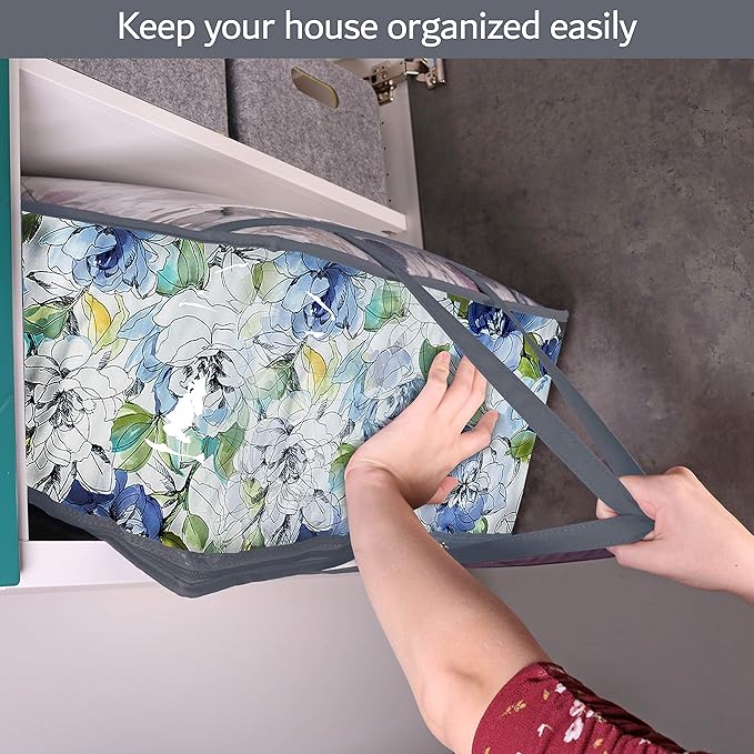 Clear Vinyl Zippered Storage Bags 40L Sturdy Storage Bags - Image 5