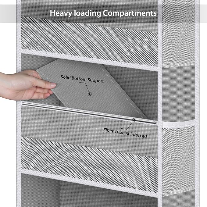 Univivi Hanging Storage Organizer Nursery Closet Cabinet Baby Storage - Image 5