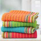 THREAD SPREAD Kitchen Dish Towels, 100% Cotton Salsa Towels, Highly Absorbent by THREADSPREAD