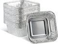 PLASTICPRO ''Disposable'' Mini Size 3'' X 3 X 2'' Inch Square Aluminum Tin Foil by PLASTICPRO
