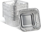 PLASTICPRO ''Disposable'' Mini Size 3'' X 3 X 2'' Inch Square Aluminum Tin Foil by PLASTICPRO